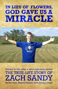 Front cover of the book "In Lieu of Flowers, God Gave Us a Miracle"